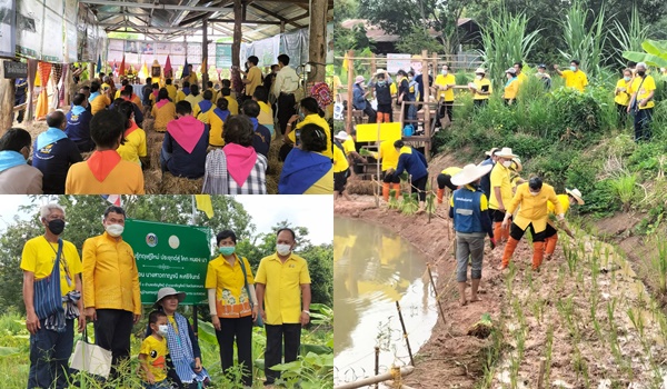 “สืบสาน รักษา ต่อยอด” ผ่านเวทีขับเคลื่อน โคก หนอง นา บ้านเจริญศิลป์ จังหวัดสกลนคร เฉลิมพระเกียรติฯ