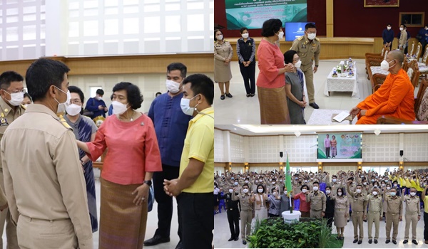 นายกสมาคมแม่บ้านมหาดไทย ประกาศสมุทรสงครามเป็นจังหวัดจัดทำถังขยะเปียกลดโลกร้อน 100% นำร่อง