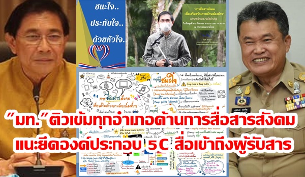 “มท.” ติวเข้มทุกอำเภอด้านการสื่อสารสังคม แนะยึดองค์ประกอบ 5C สื่อเข้าถึงผู้รับสาร