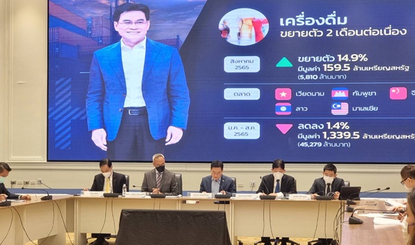 “จุรินทร์”แจ้งข่าวดี 8 เดือนแรกปีนี้ ส่งออกไทยโต 11% พุ่ง 6.63 ล้านล้าน