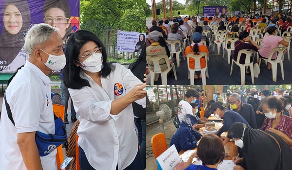 “สุดารัตน์”ลุยพื้นที่เขตสะพานสูง ชูการสร้างรัฐธรรมนูญฉบับประชาชนต้านการรัฐประหาร